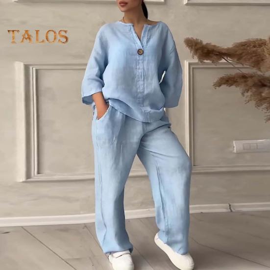 Summer V Neck Coord Set