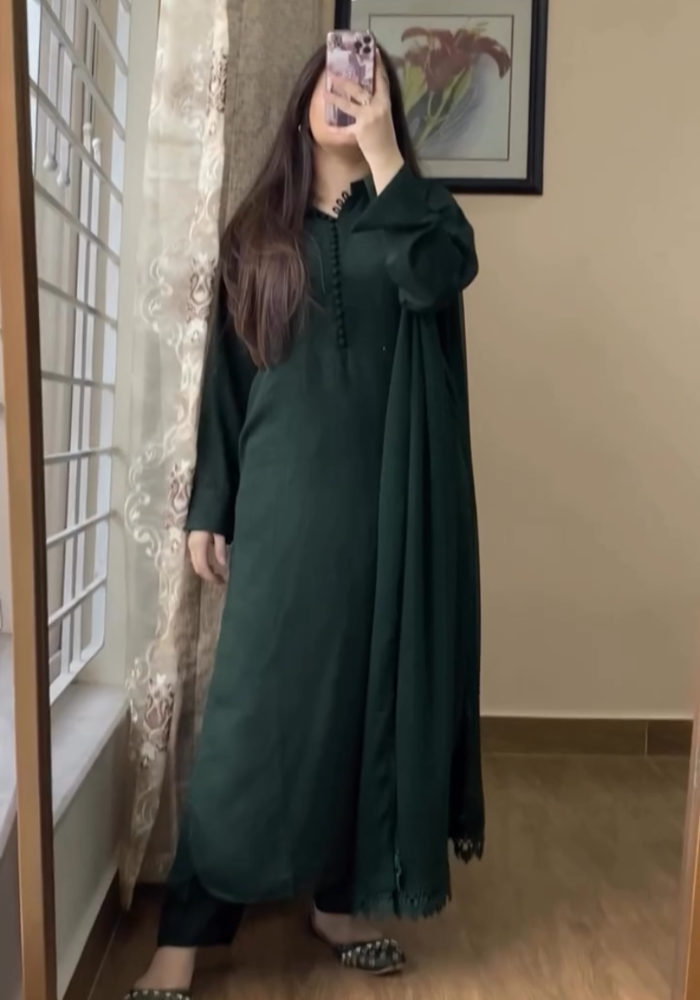 Kurta Pent with Chiffon Dupatta Set