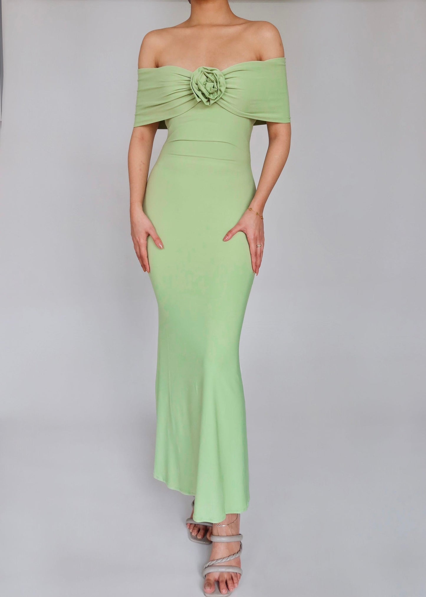 Sunset Off-Shoulder Long Dress