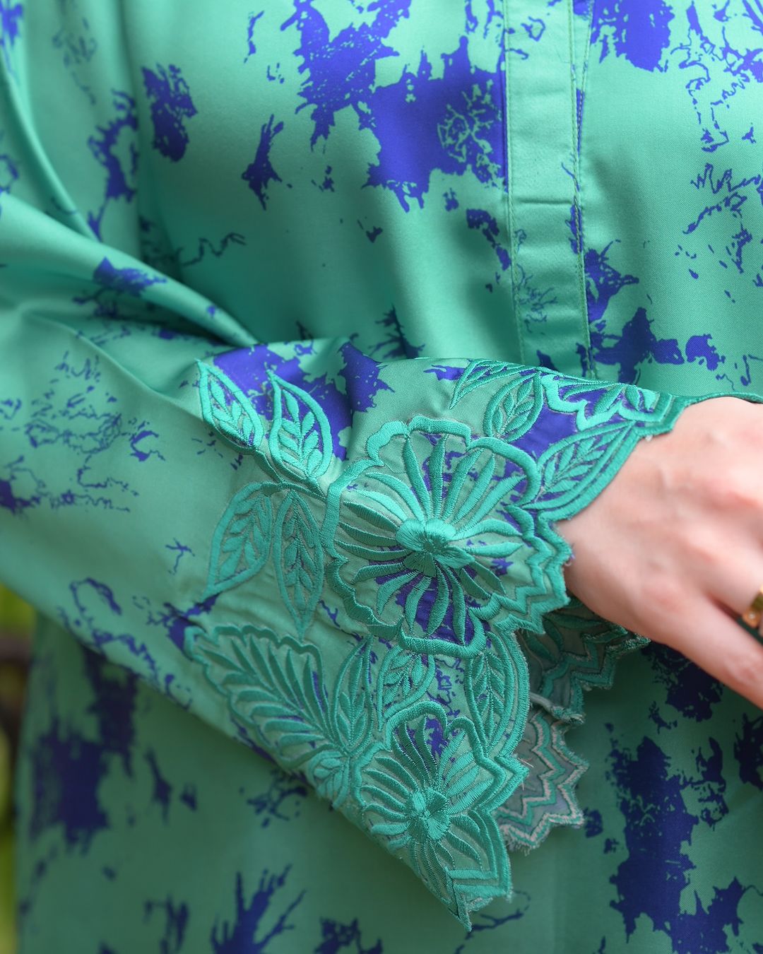 Chic Green Tie and Die Co-Ord Set