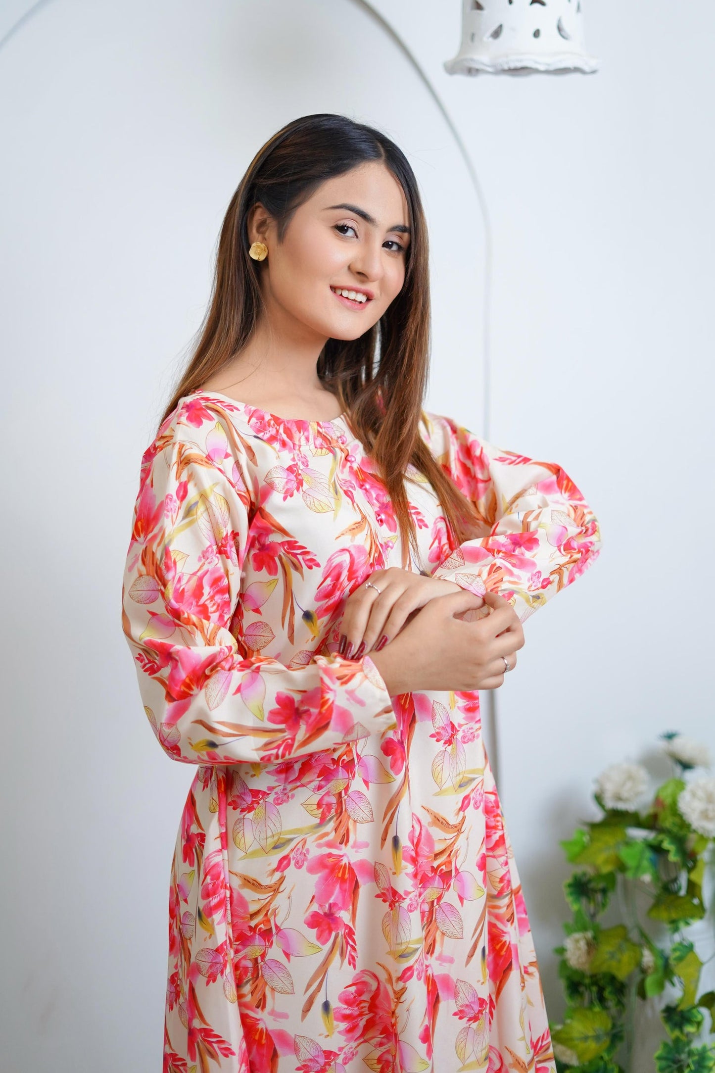 Pink Poppy Floral Frok