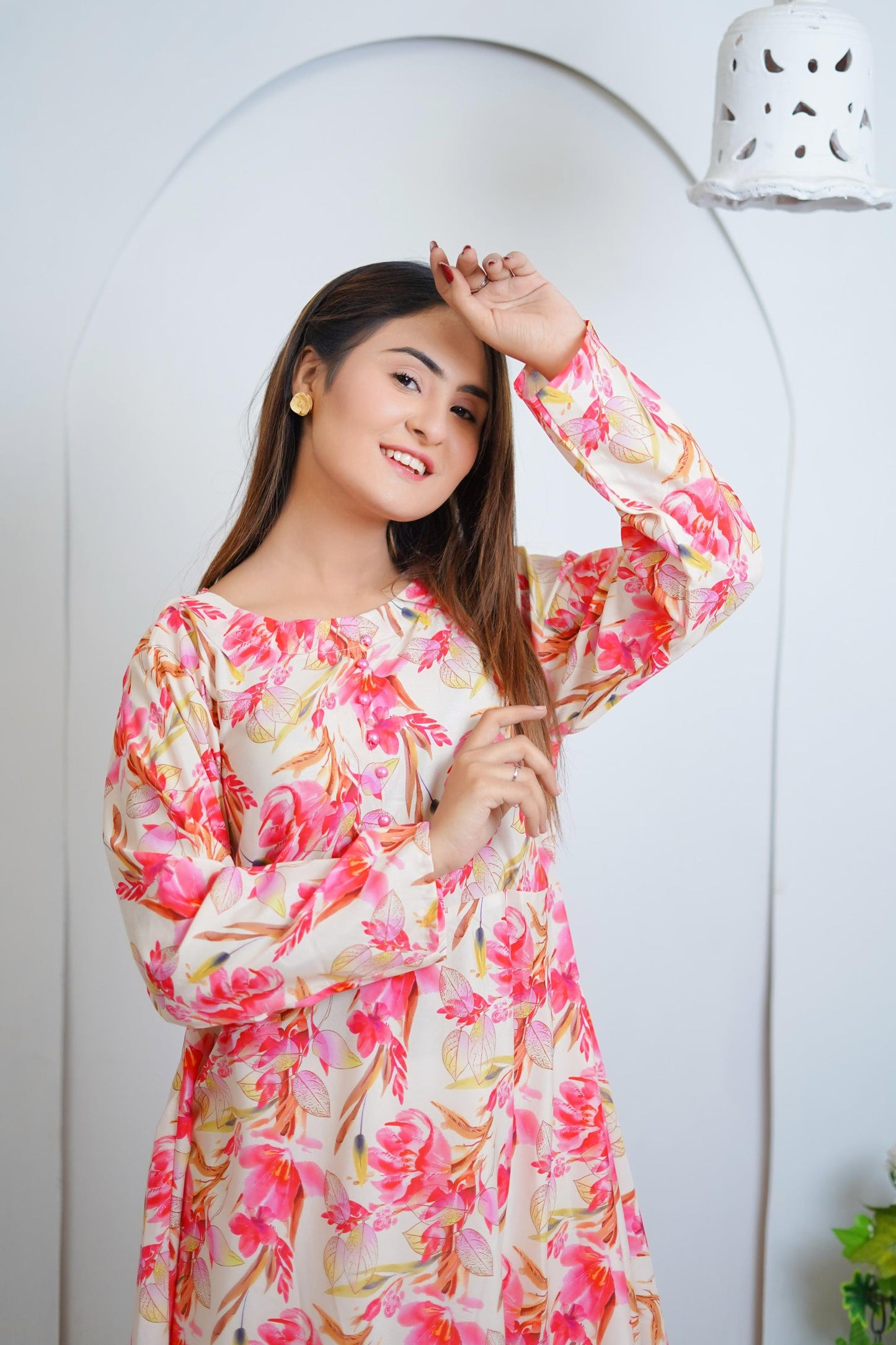 Pink Poppy Floral Frok