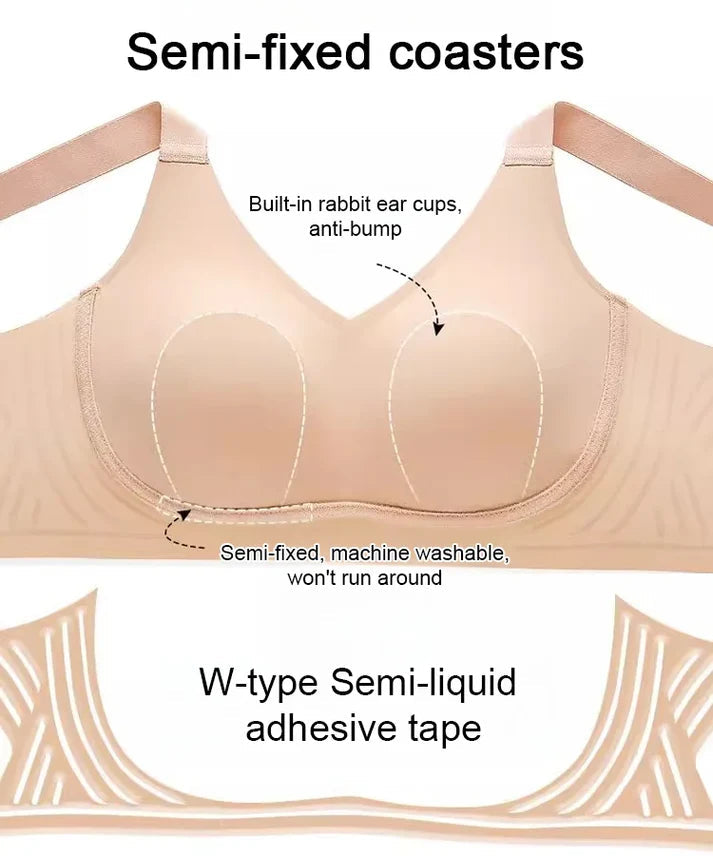 Wire-Free Non-Marking Skin-Friendly Push-Up Bra 🔥(Pack of 3)