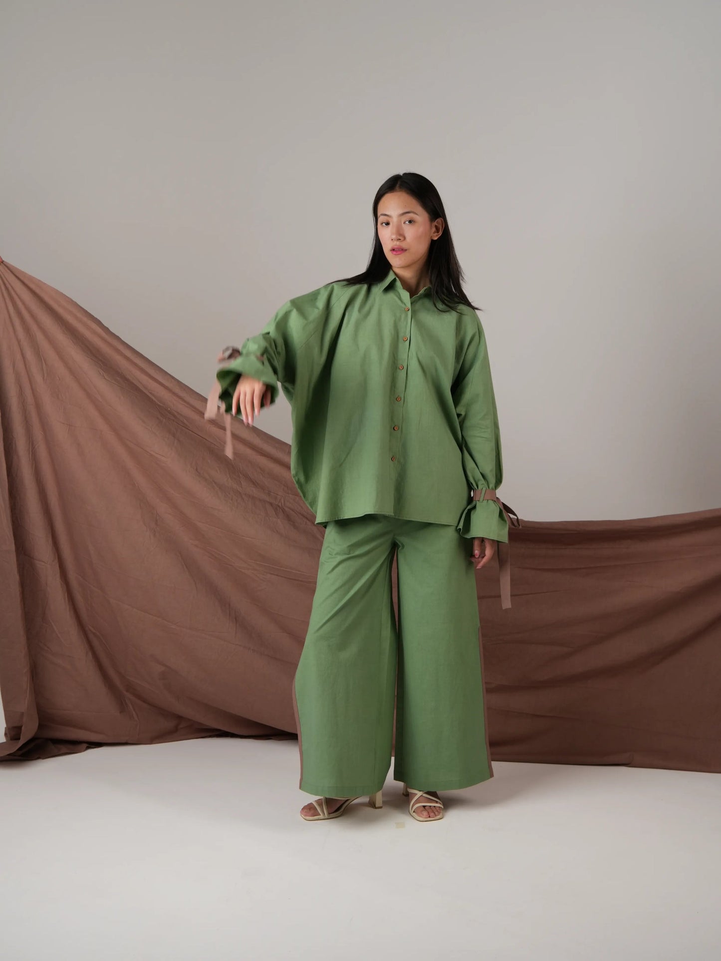 Sage Green Cotton Co-ord set