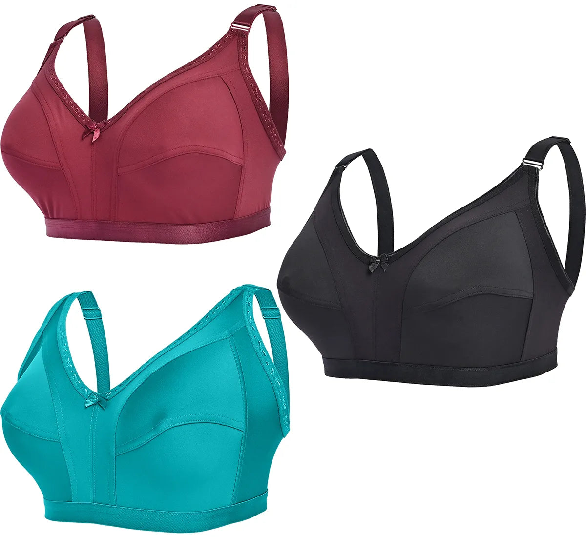 Pack Of 6 Plus Size Bra For Women