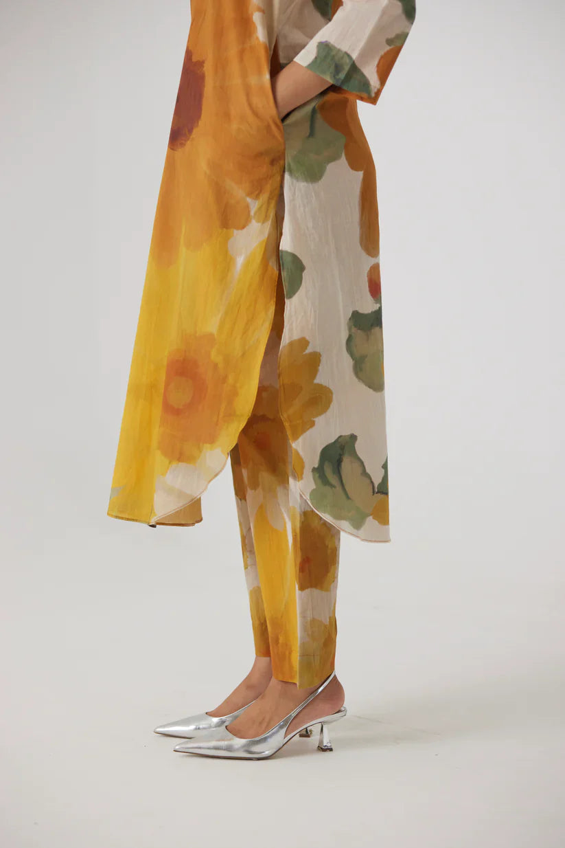 LONG COTTON KURTA SET