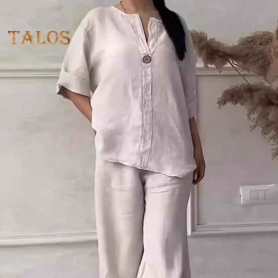 Summer V Neck Coord Set