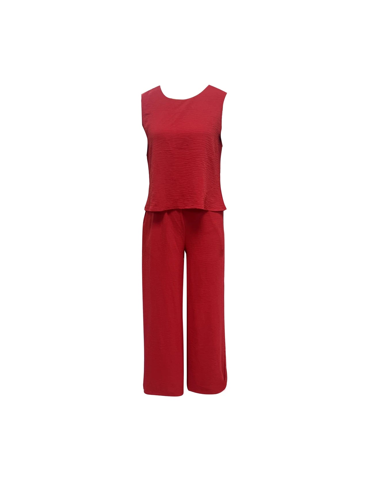 Backless Round Neck Sleeveless Vest