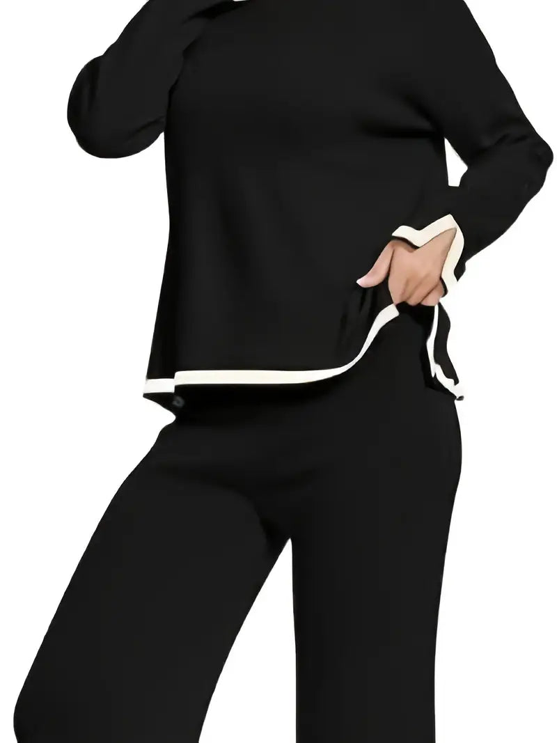 Top Wide Leg Pants Casual Set