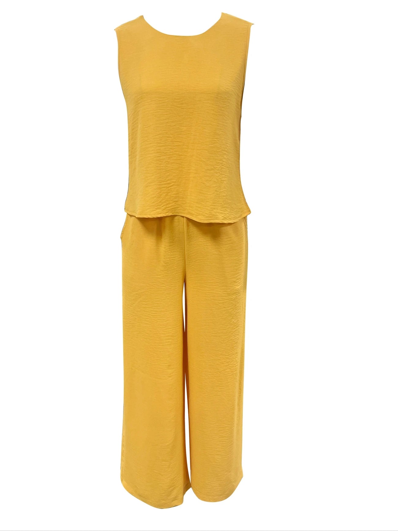 Backless Round Neck Sleeveless Vest