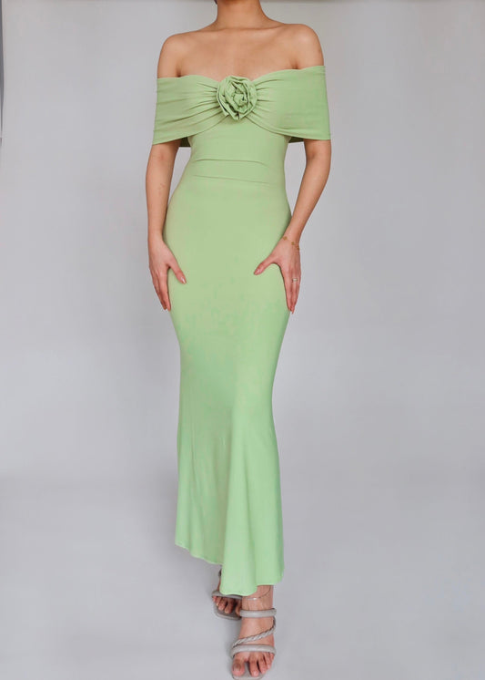 Sunset Off-Shoulder Long Dress