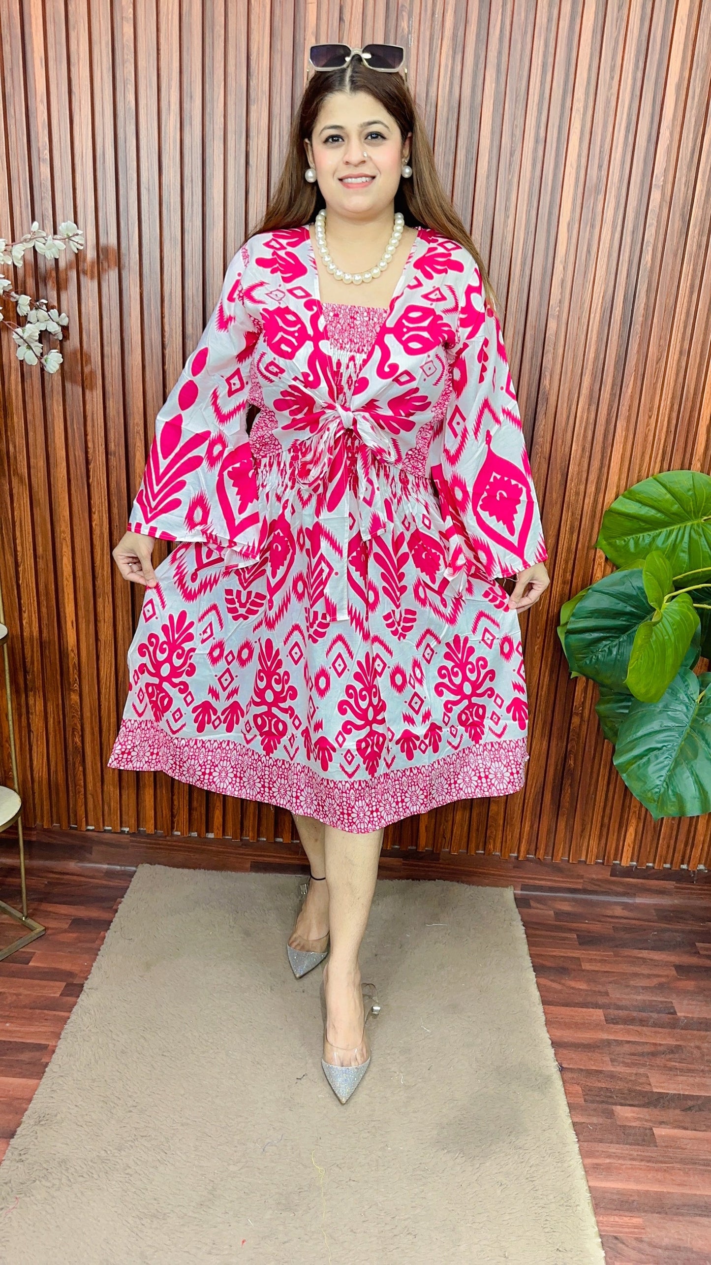 Smokey dress with shrug