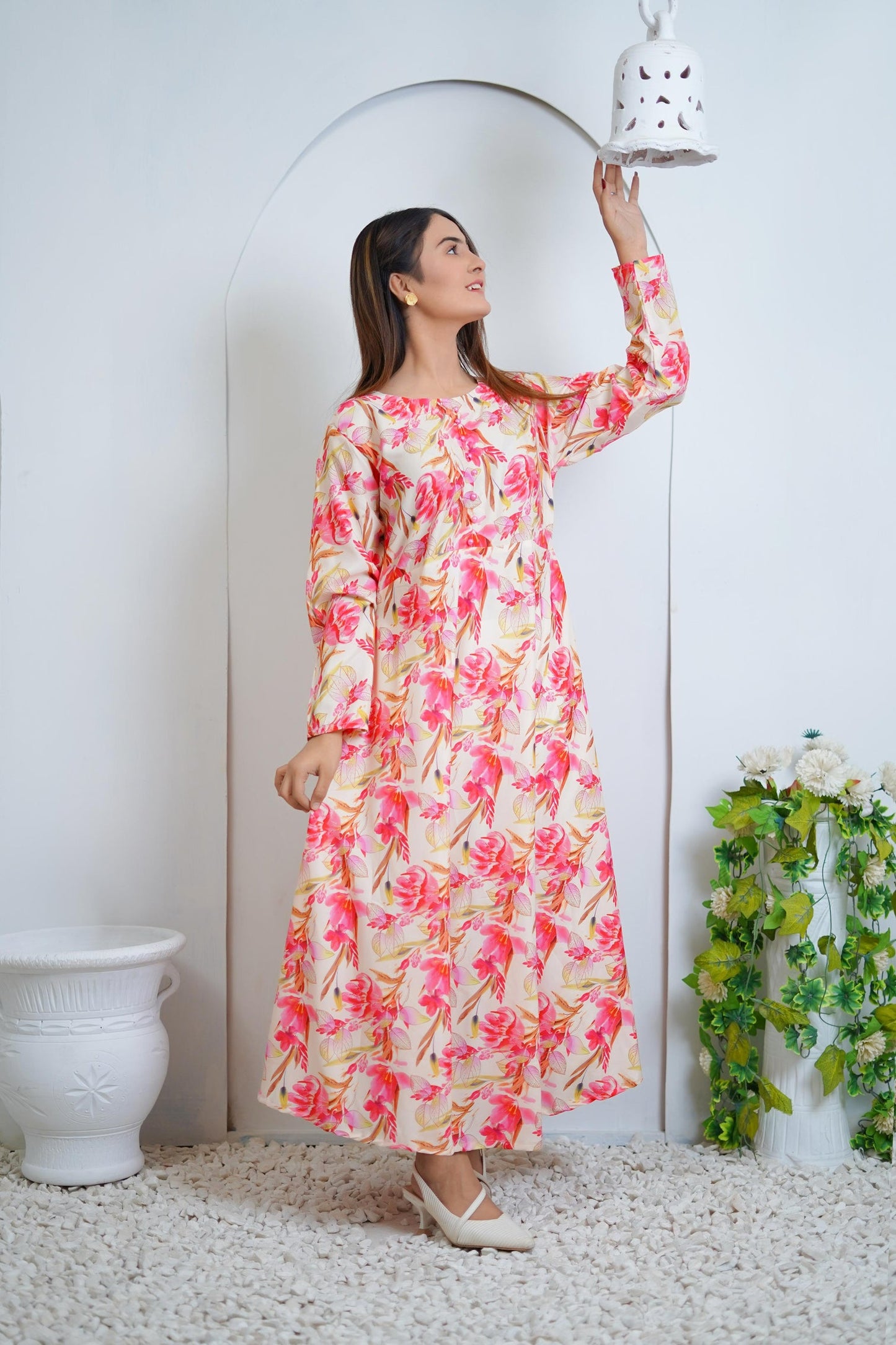 Pink Poppy Floral Frok