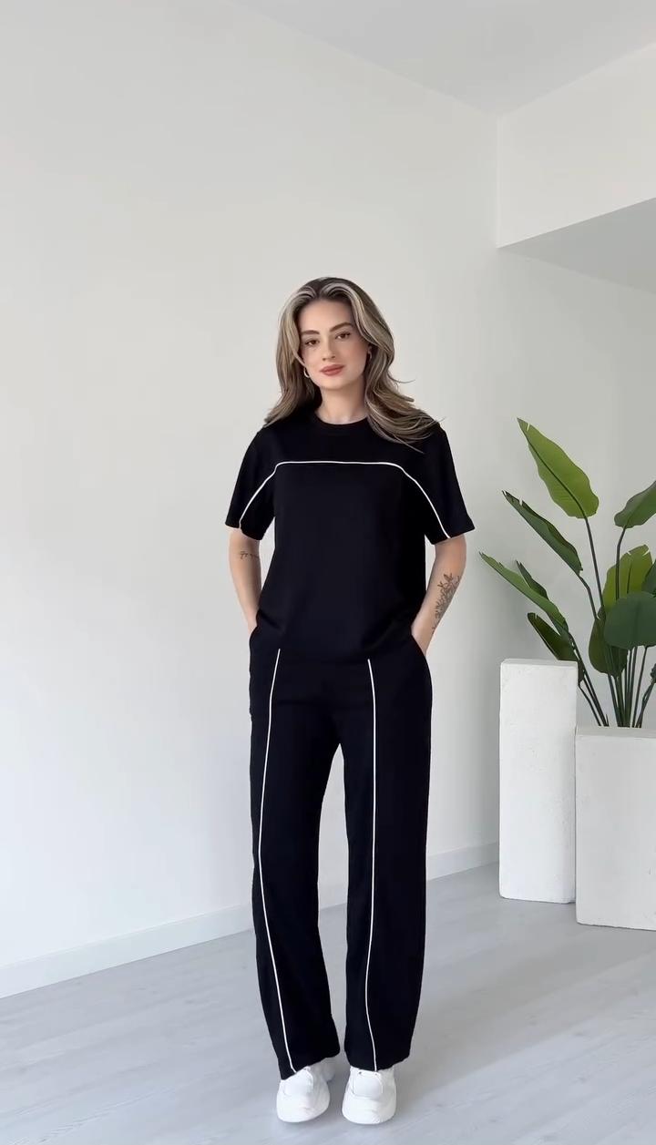 Black Ezy Wear CO ORD Set