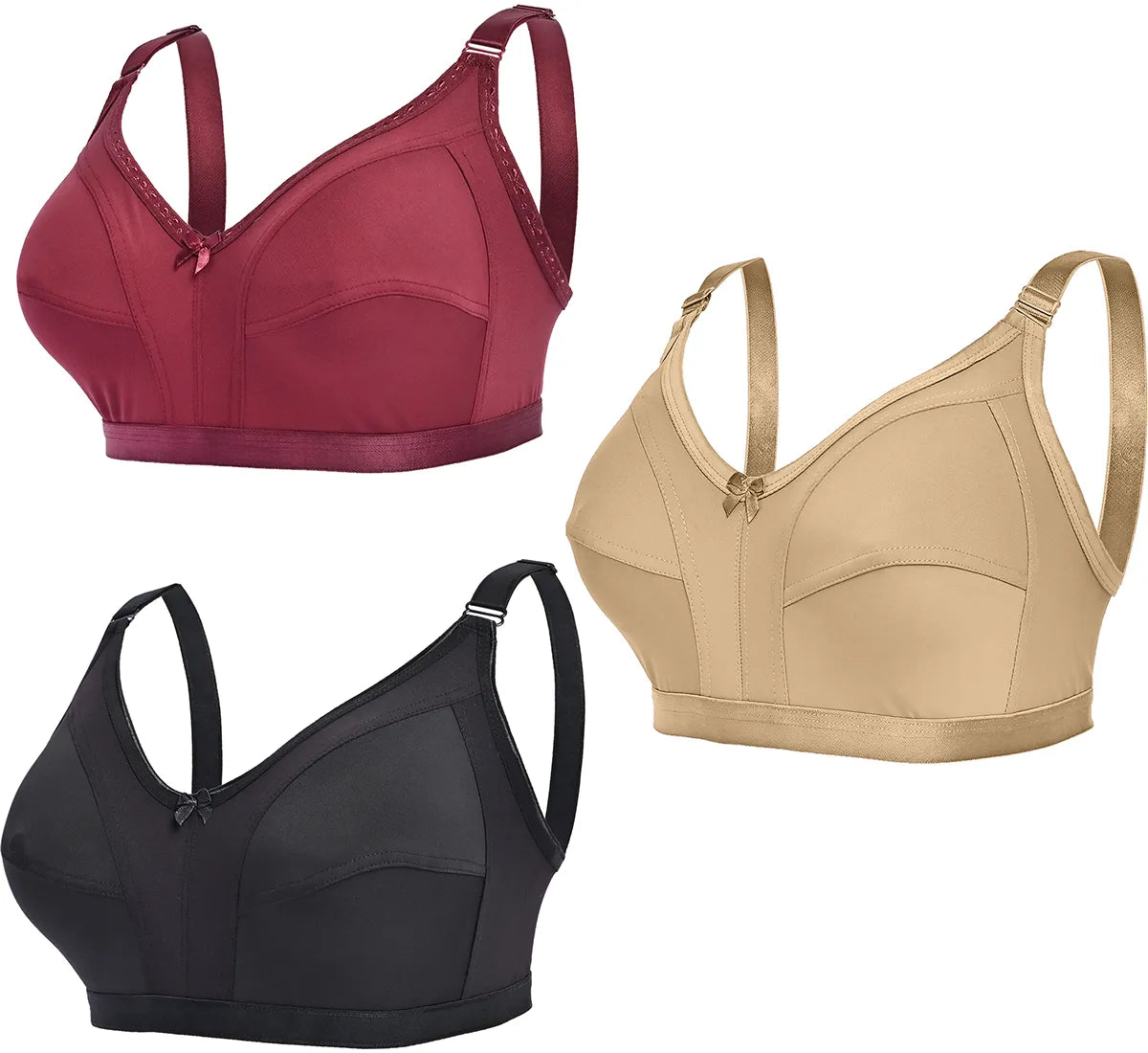 Pack Of 6 Plus Size Bra For Women