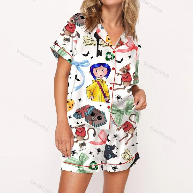 Coquette Coraline Satin Pajama Set