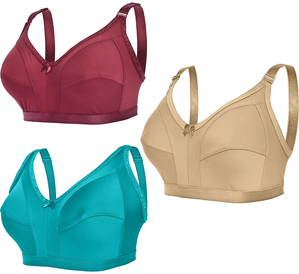 Pack Of 6 Plus Size Bra For Women